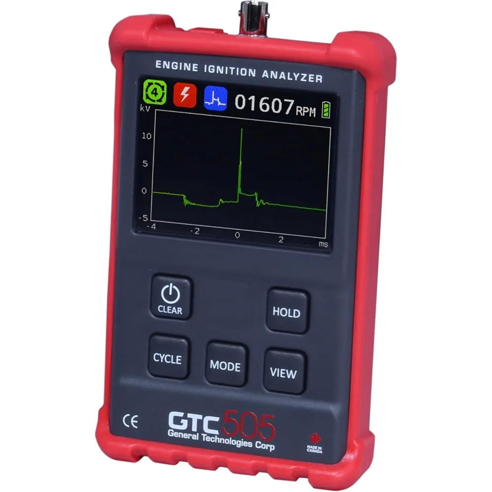 Engine Ignition Analyzer - Diagnostics and Tachometer Readings for Marine, Motorcycle, and Automotive Mechanics