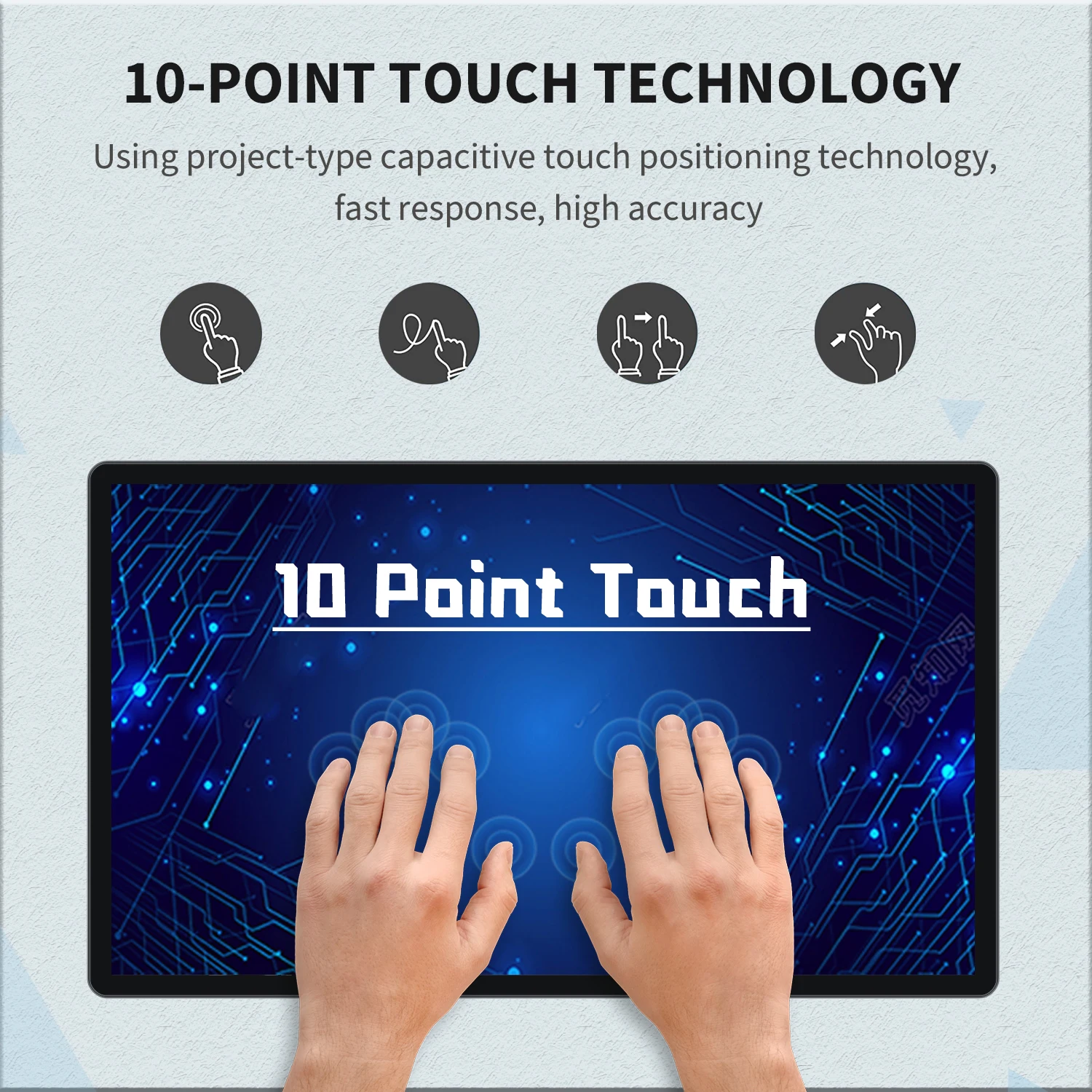 Touchwo 21.5 27 32นิ้ว HDMI หน้าจอสัมผัส PC Android11/หน้าต่าง10แท็บเล็ตอุตสาหกรรม All In One PC พร้อม WIFI