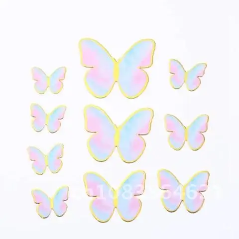 

Butterfly Cake Toppers 10pc Handmade Painted Cake Decoration For Happy Birthday Party Baking Supplies