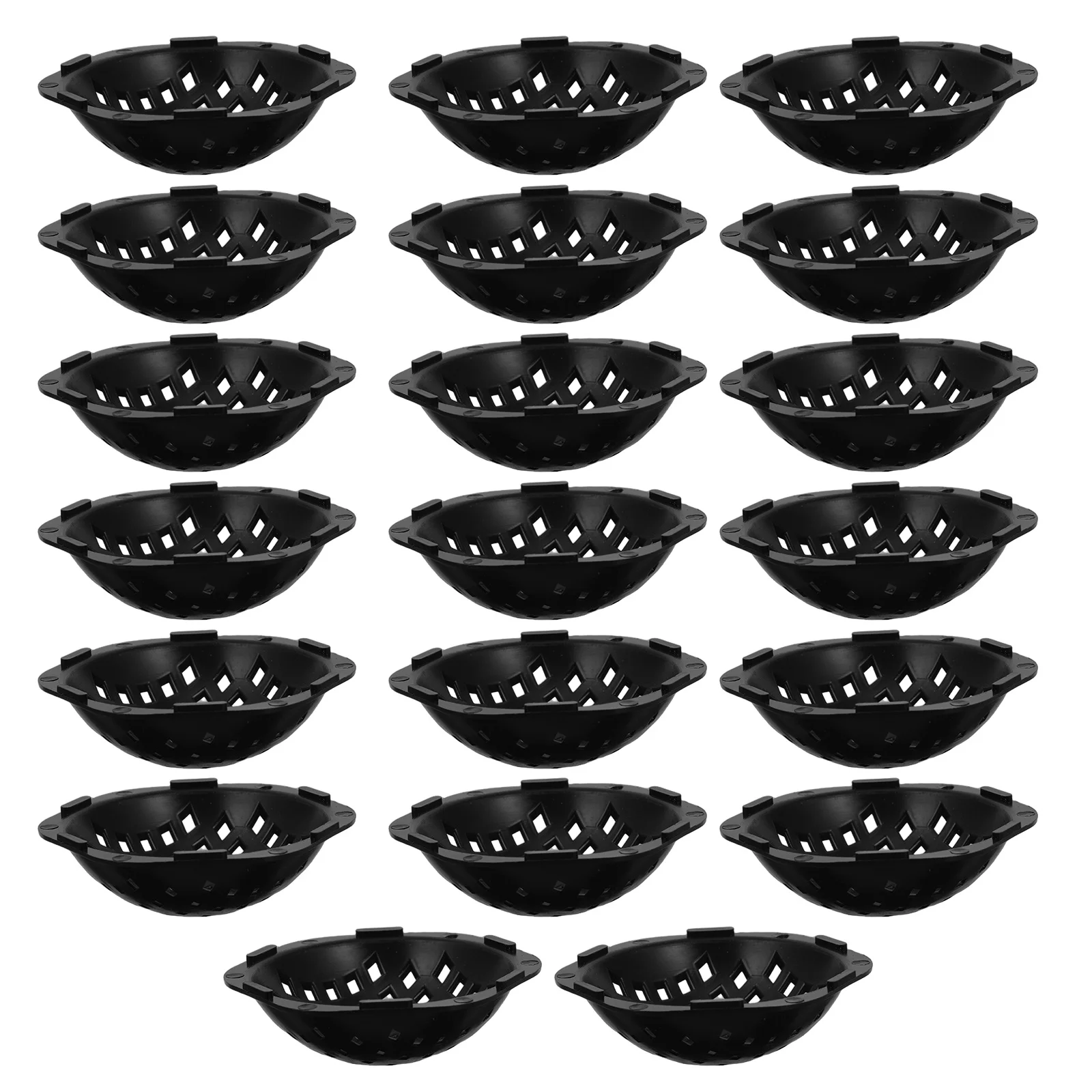 Juntas de malla para maceta de 20 piezas, pantalla redonda de plástico con orificio de drenaje, almohadilla de filtro inferior para bonsái y macetero de 5,6 cm para jardines