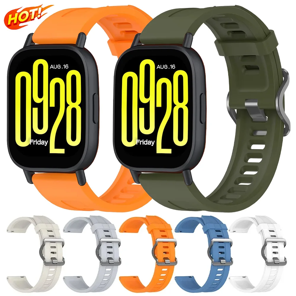 Silicone Sports Strap For Redmi Watch 5 Active Adjustable Alternative Bracelet Wristband For Redmi Watch 5 Lite Band Accessories