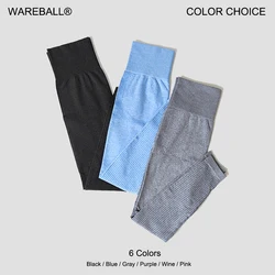 WAREBALL Leggings energetici da donna senza cuciture Fitness Corsa Pantaloni da yoga Leggings a vita alta Leggings push up Leggings sportivi da palestra per ragazza