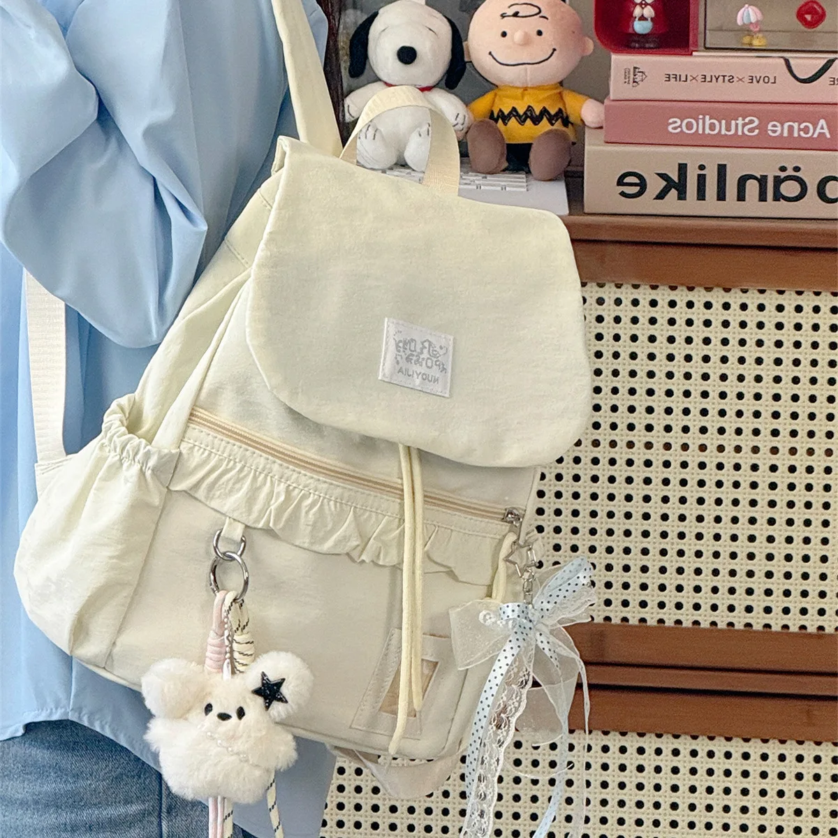 

Fashion Big Student Backpack Rucksack Girls School Bag High Capacity Women Backpack Female Cute Leisure Travel Mochila