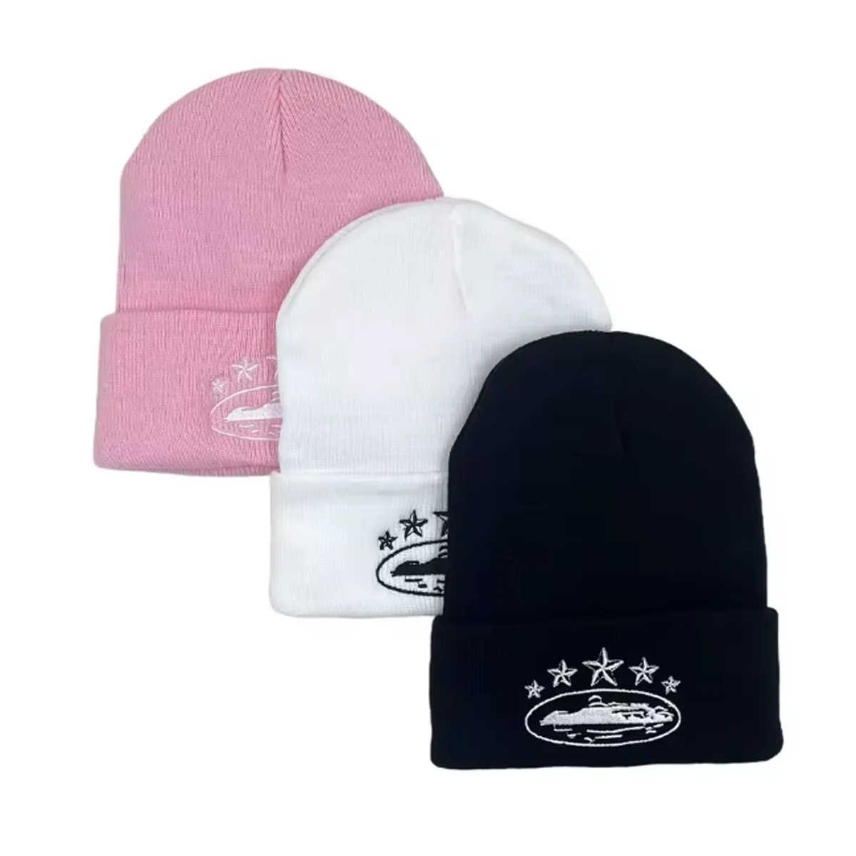2026 New Star Car Embroidered Beanie Hat Unisex Streetwear Hip Hop Cold Hat Men High Quality Knitted Winter Warm Cap CJCYMZ087