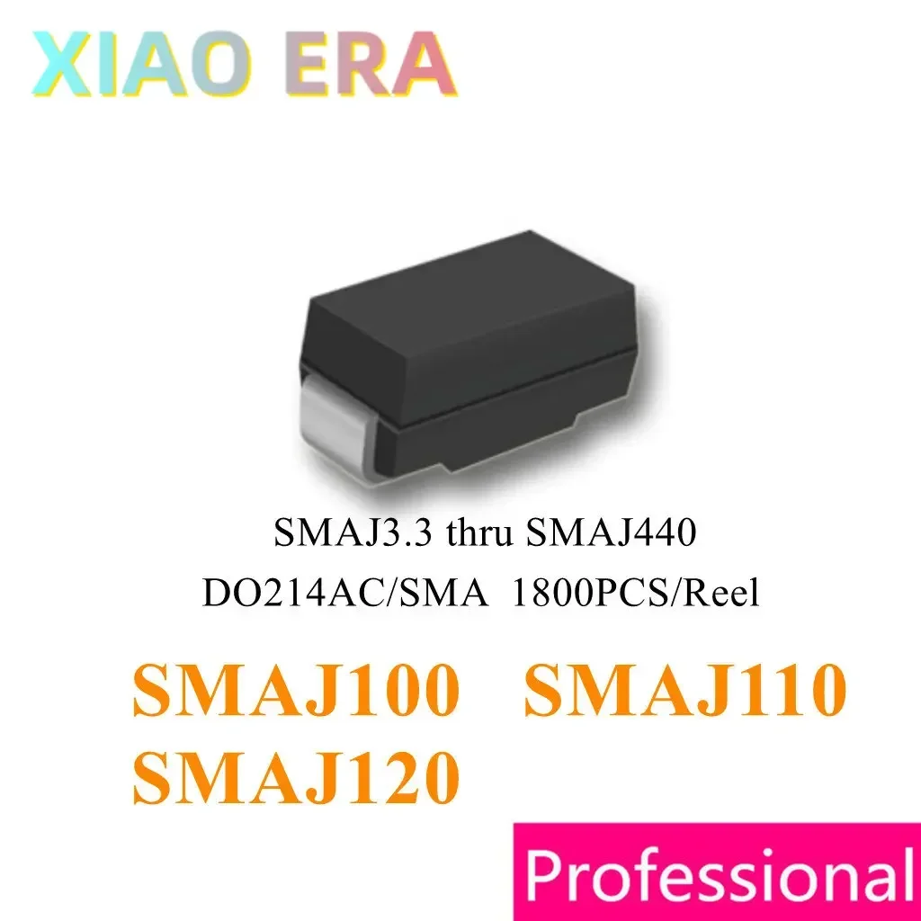 1800pcs SMAJ100 SMAJ110 SMAJ120 SMA DO214AC Chinese TVS SMAJ100A SMAJ110A SMAJ120A SMAJ100CA SMAJ110CA SMAJ120CA