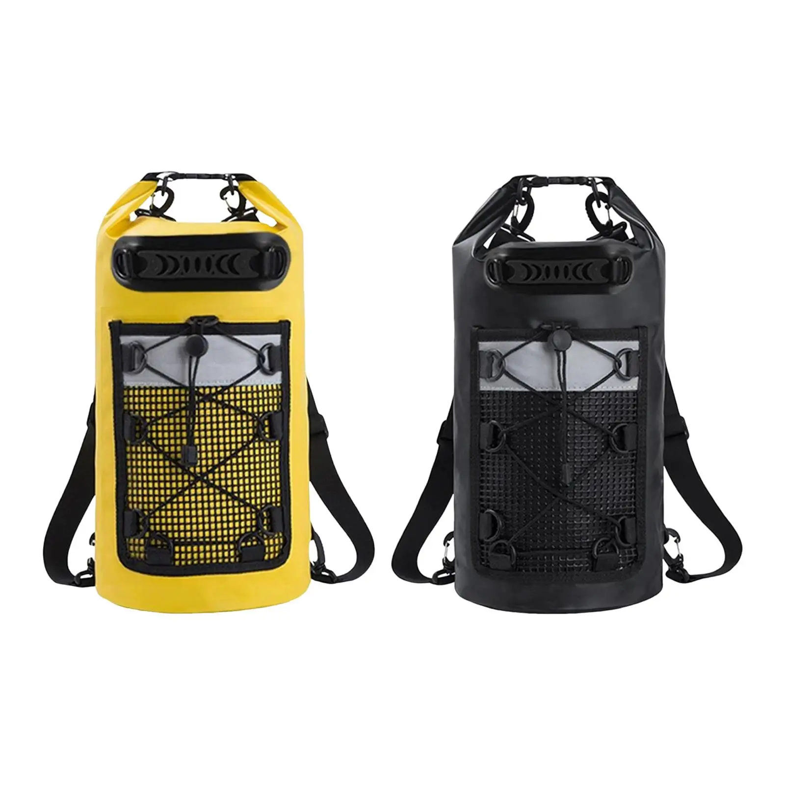 شريط تحذيري عاكس للحقيبة الجافة مع مقبض 30 لتر للتخييم والتجديف