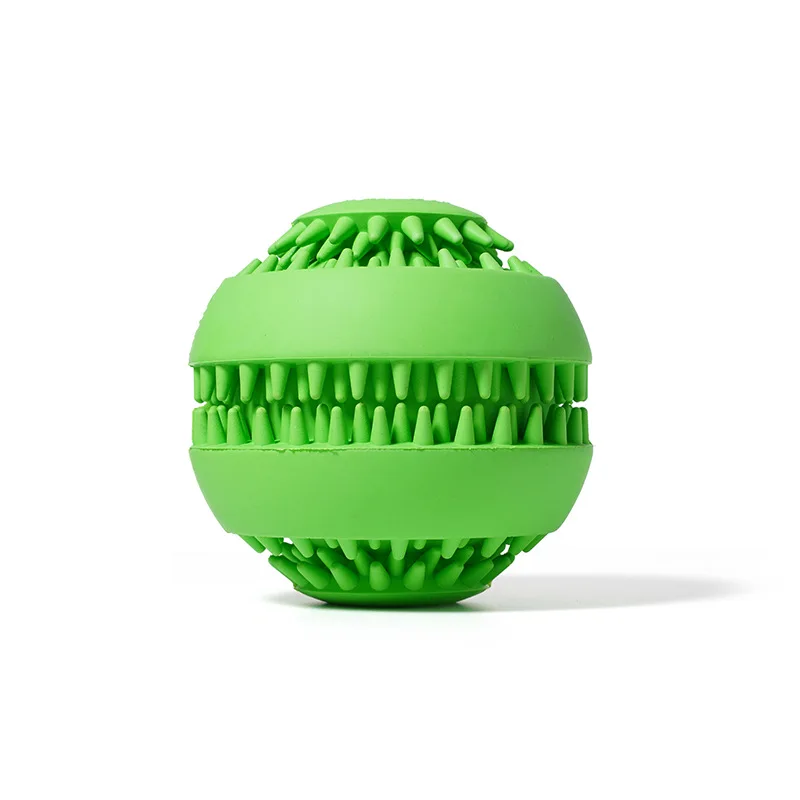 

Pet Dog Toy Interactive Durable Soft Rubber Balls for Small Large Dogs Puppy Cat Chew Toys Tooth Cleaning Dog Food Ball