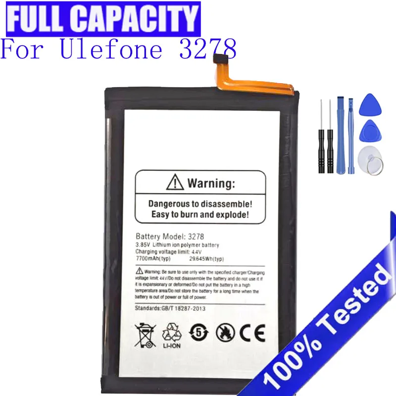 

7700mAh Li-ion Battery batteries For Ulefone 3278 Note 12P mobile phone battery