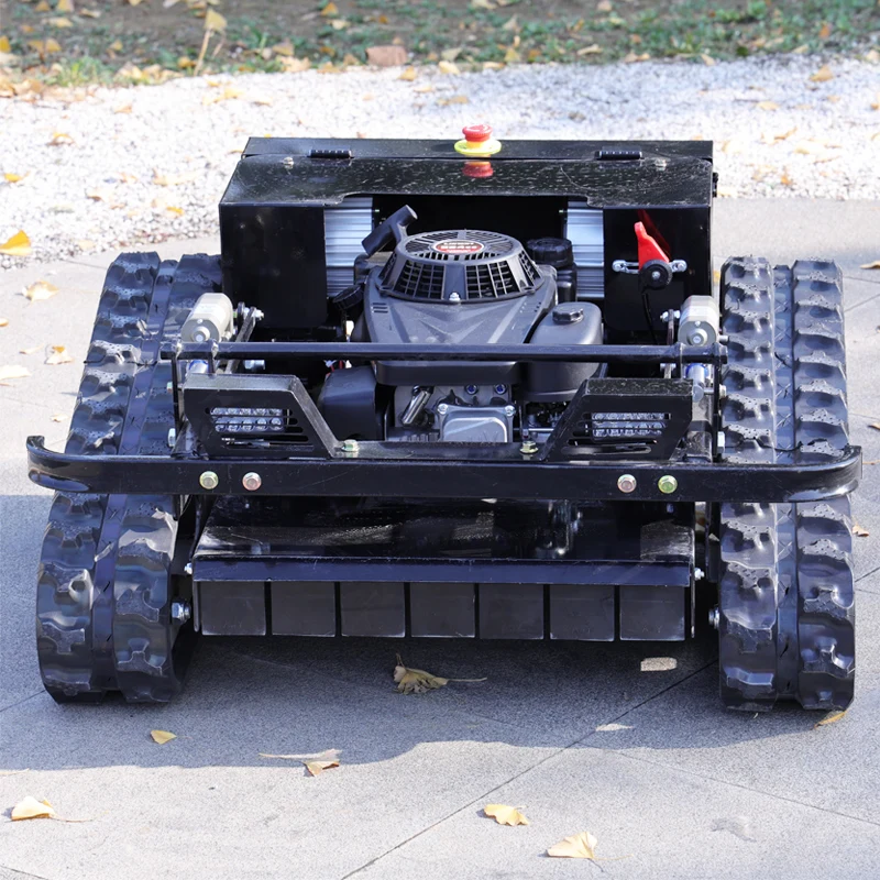 

Customized Remote controlled tracked lawn mower with remote start stop 4-stroke cutting width of 550mm