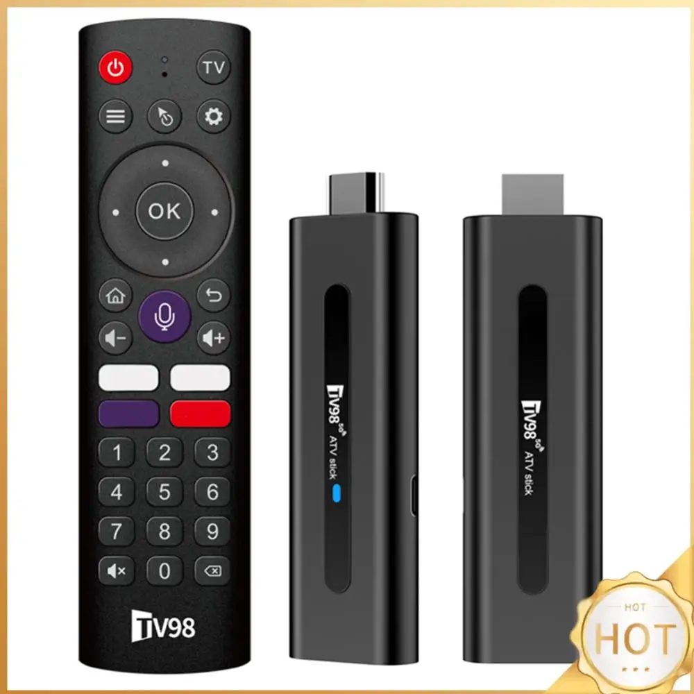

ТВ-приставка TV98 ATV H313 Mini 8K с поддержкой Wi-Fi 2.4G/5G, четырехъядерным процессором и Bluetooth 5.0 для воспроизведения медиа с сети