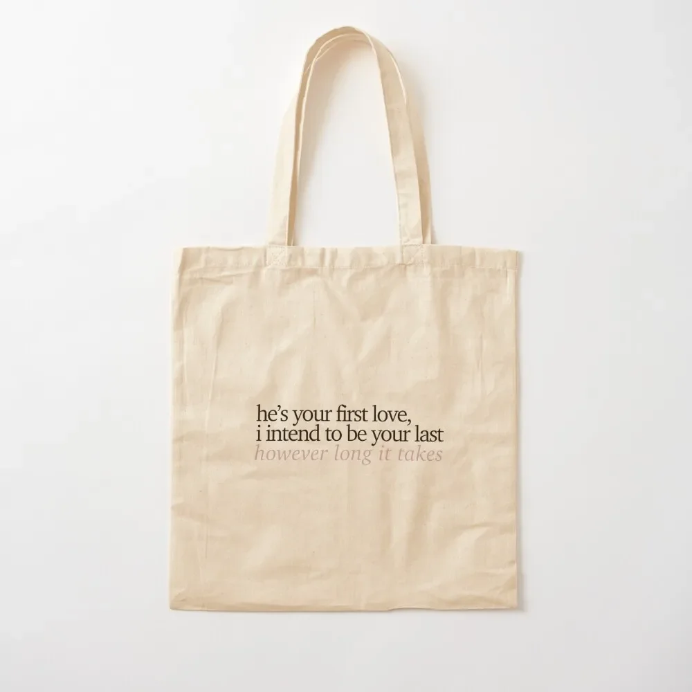 

he's your first love - klaroline Tote Bag great bag Canvas shoulder bag Handbags canvas tote bags