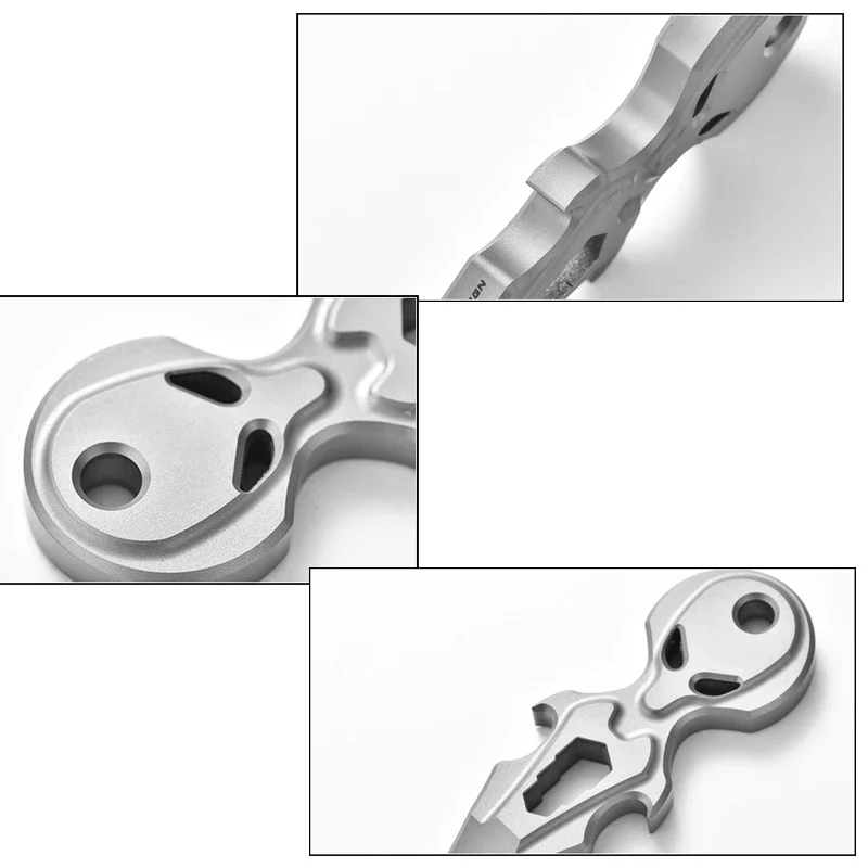 Titanium Alloy Mini EDC Small Tool Multifunctional Pry Bar Outdoor Camping Emergency Bottle Opener Pendant