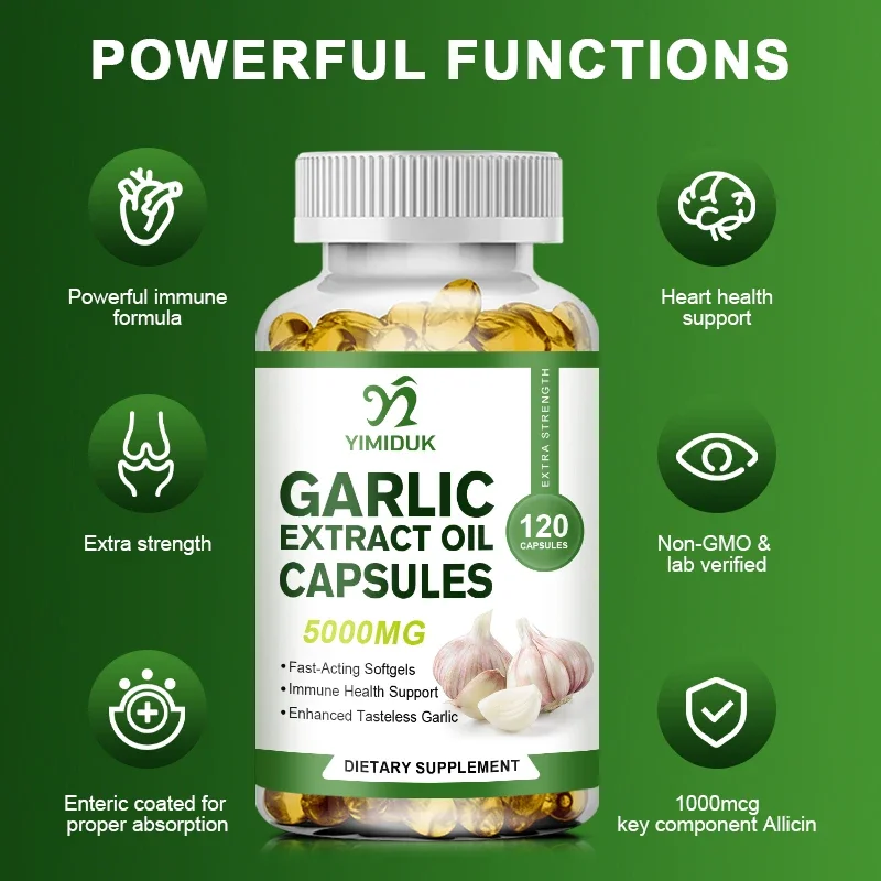 Natural Organic Gar1995Capsules pour l'hypertension et le taux de cholestérol Système immunitaire et santé cardiaque