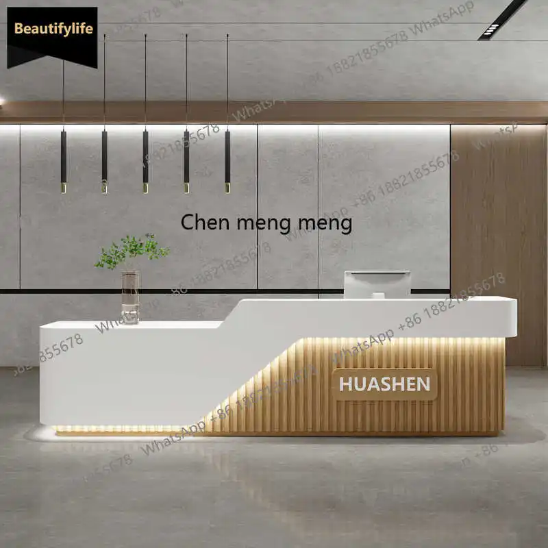 A139 Modern Simple Company Front Desk Hotel Bar Sales Department Bar Beauty Salon Clothing Store checkout page