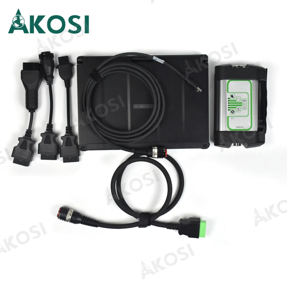 2024 Truck Diagnostic 2.8 88890300 Vocom Interface Excavator Diagnostic Tool For /Renault/UD/Mackl + CFC2 laptop