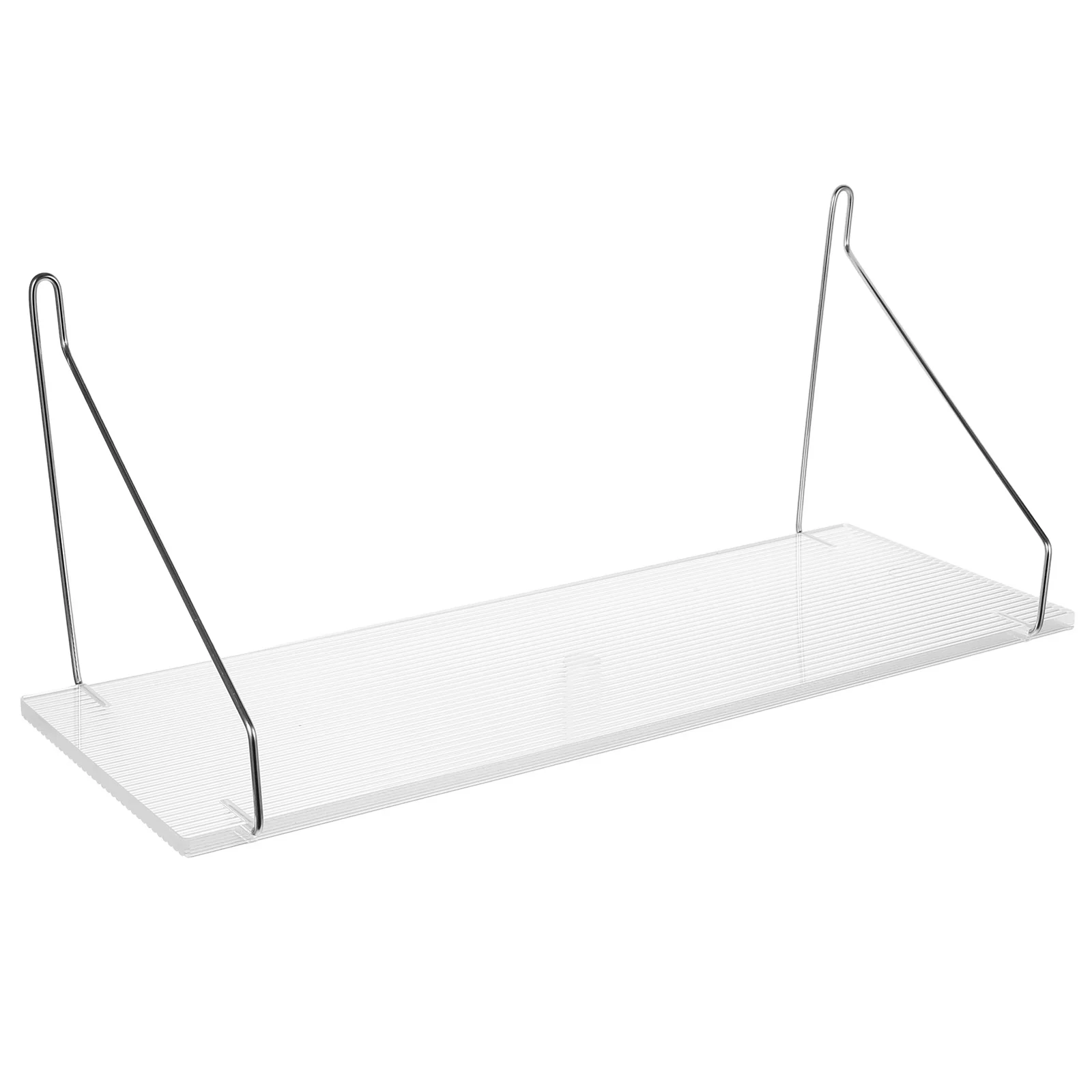 

Acrylic Wall Storage Transparent Kitchen Bathroom Storage Rack No Drill Wall Mounted Bathroom Holder Mount Floating