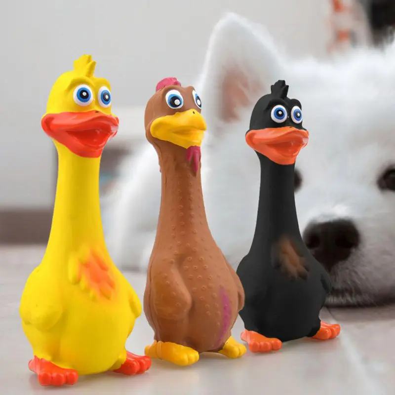 Pets Dog Toys Screaming Chicken Sound Toy Puppy Bite Resistant Chew Toy Interactive Squeaky Dog Toy Puppy Dog Accessories