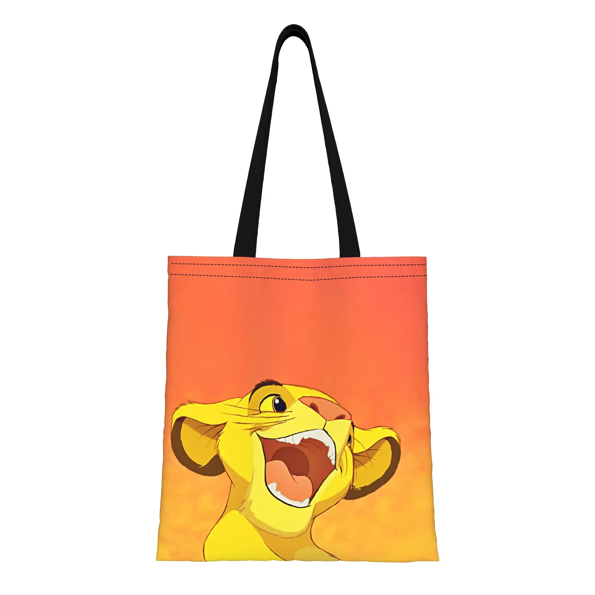 

Back to school season The Lion King The Lion King Canvas Tote Bag Perfect for Shopping Women's Top-Handle Bags