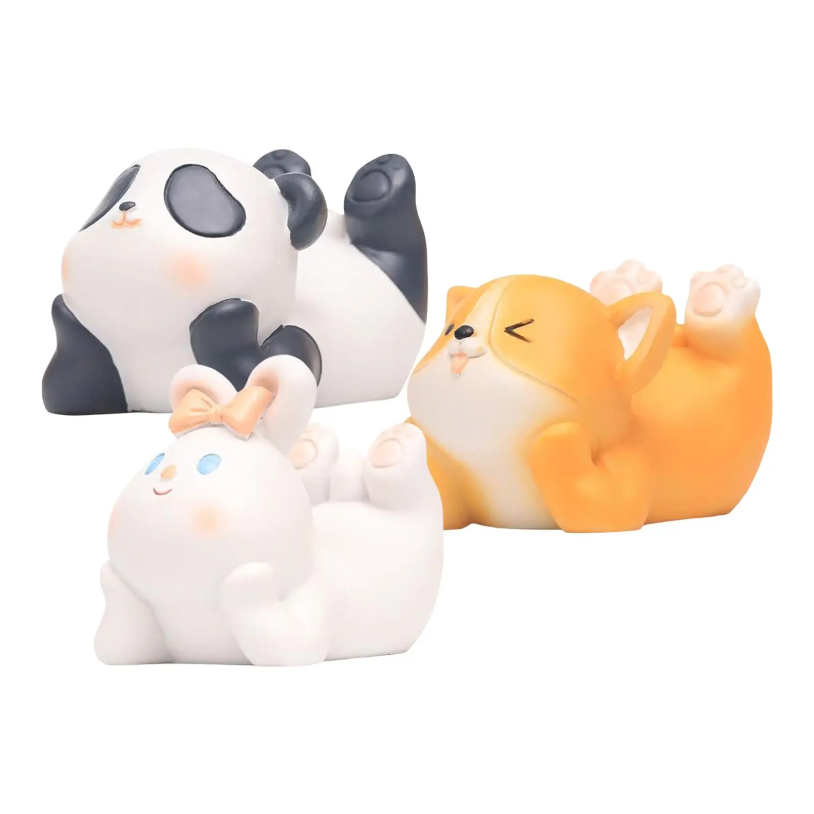 Animal Phone Holder Desk Novelty Phone Stand Mobile Phone Holder Resin Figurine Decor for Home Office Phone Tablet Bracket