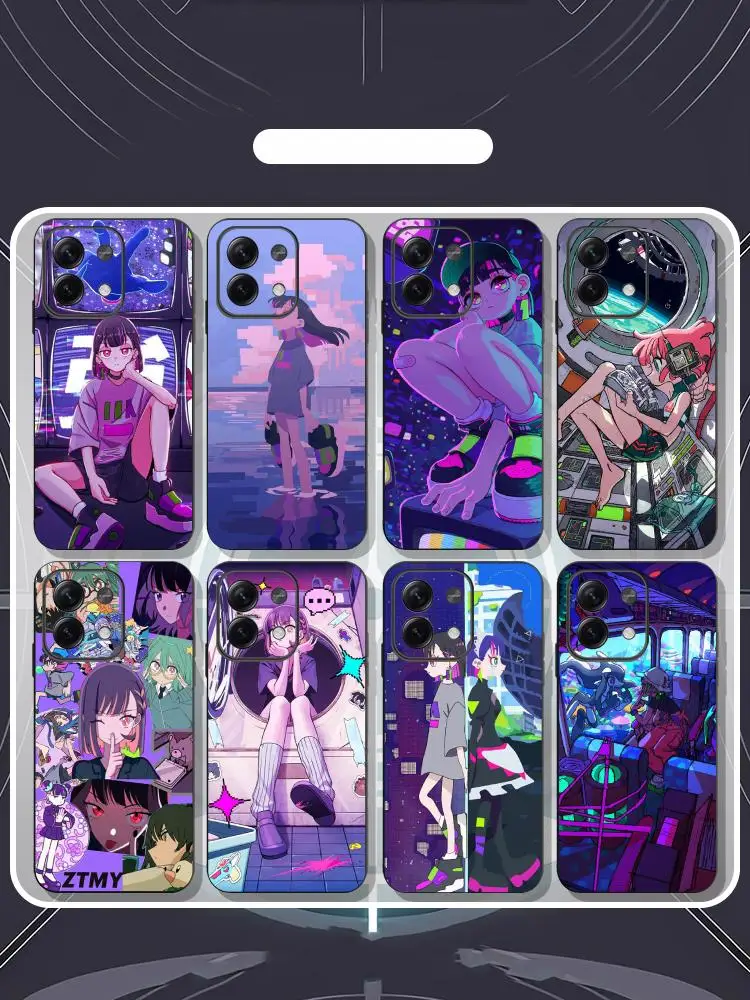 Zutomayo anime singer pattern design Phone Case For Redmi Note 14 13 12 11 Pro Plus S 5G 14C A3 Soft Black Phone Cover