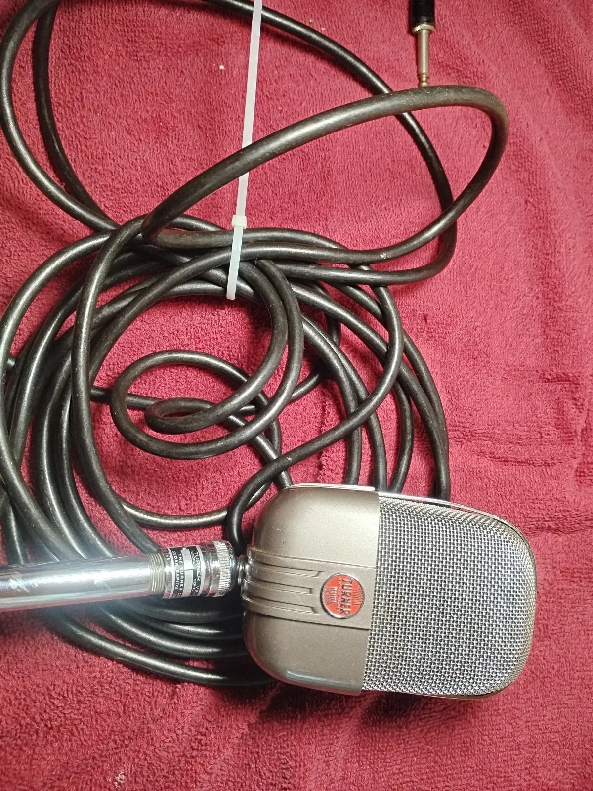 Rare 1950's TURNER 87 Ribbon/Dynamic Microphone, Working, 18 Ft. Cord Nice