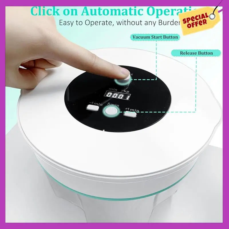 

HFIL-AB Glue Epoxy Resin Silicone Defoamer Vacuum Preservation Machine For Bubble Removal 2L EU Plug