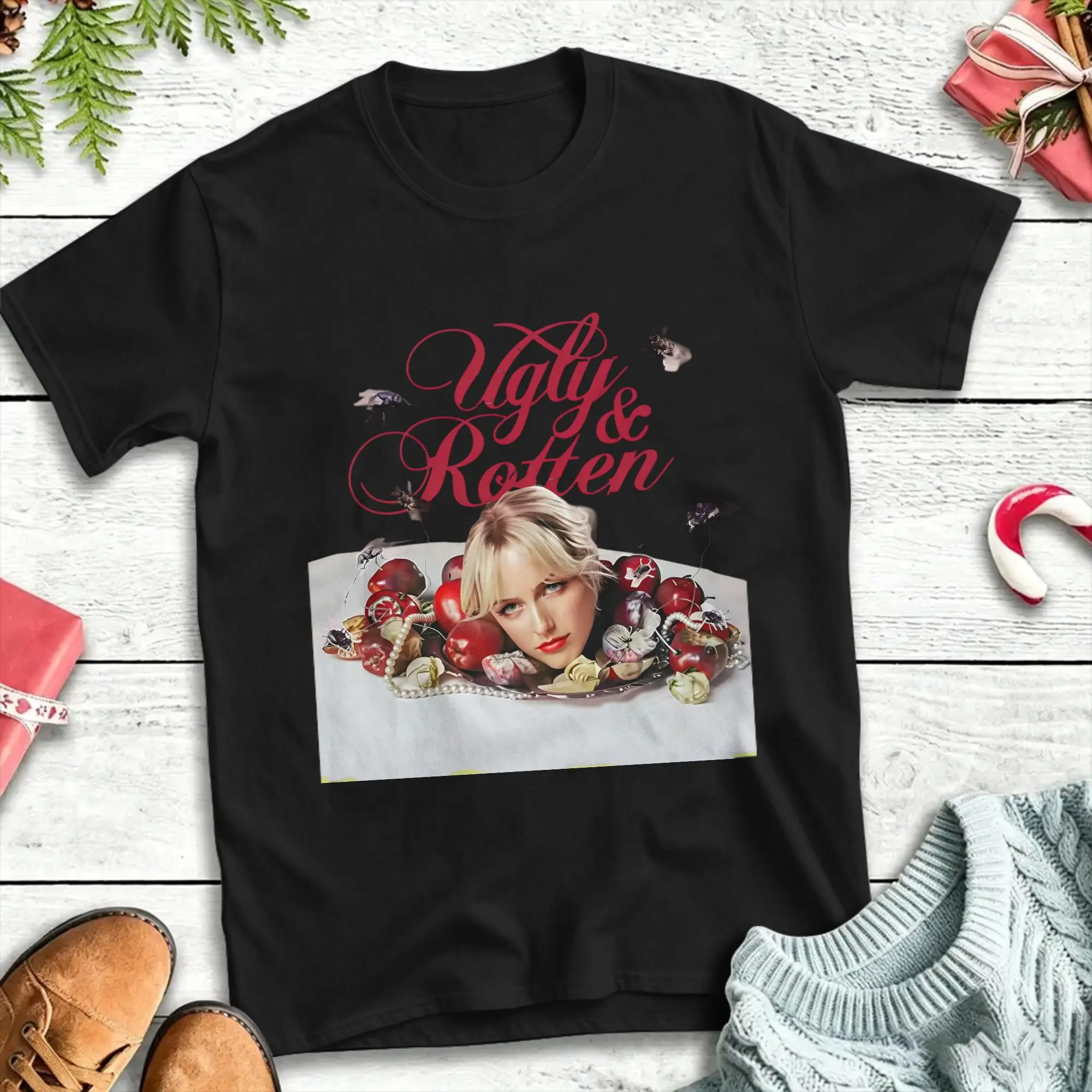 Mckenna Grace Ugly & Rotten T Shirt Summer  Pure Cotton T-Shirts For Man Casual Tee Shirt Short Sleeve Streetwear Top Tees
