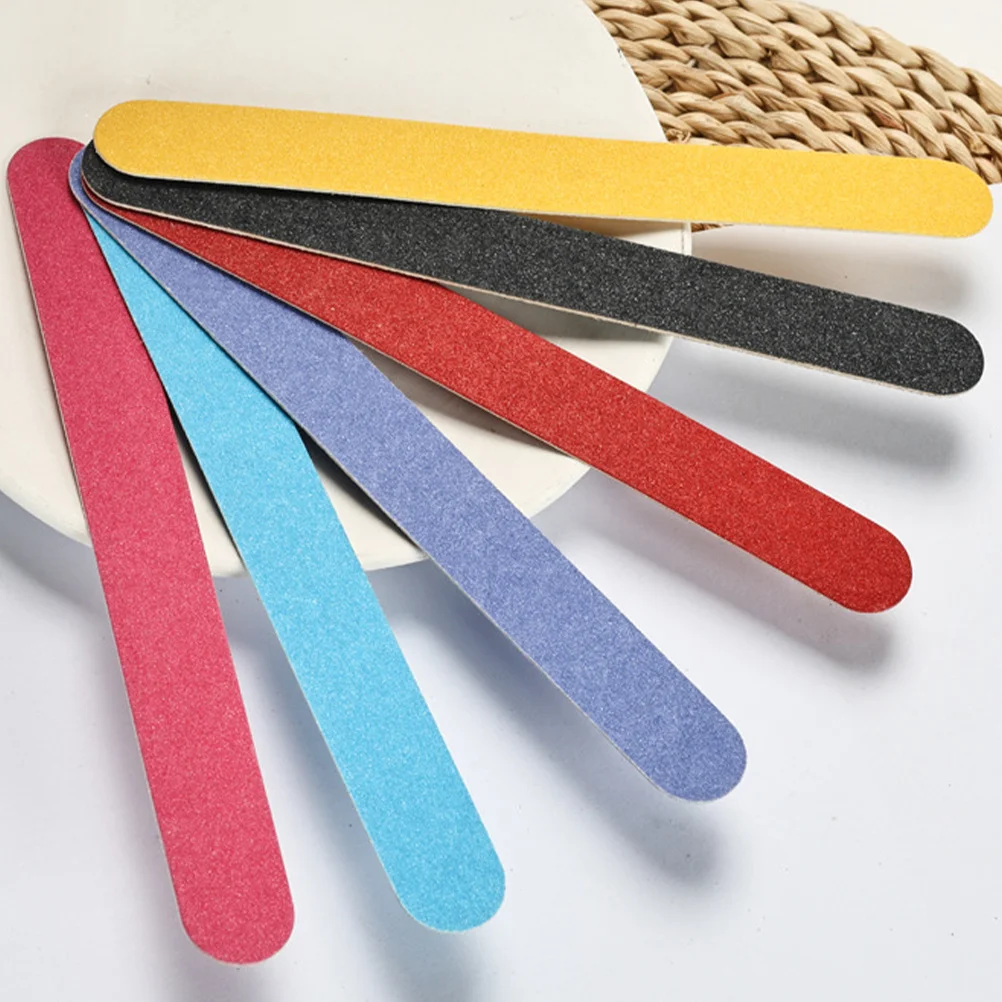 36個入り両面ファイル、天然ジェルネイル仕上げ用、耐久性のあるマニキュアツールキット、フィンガーネイルファイルセット、バルク