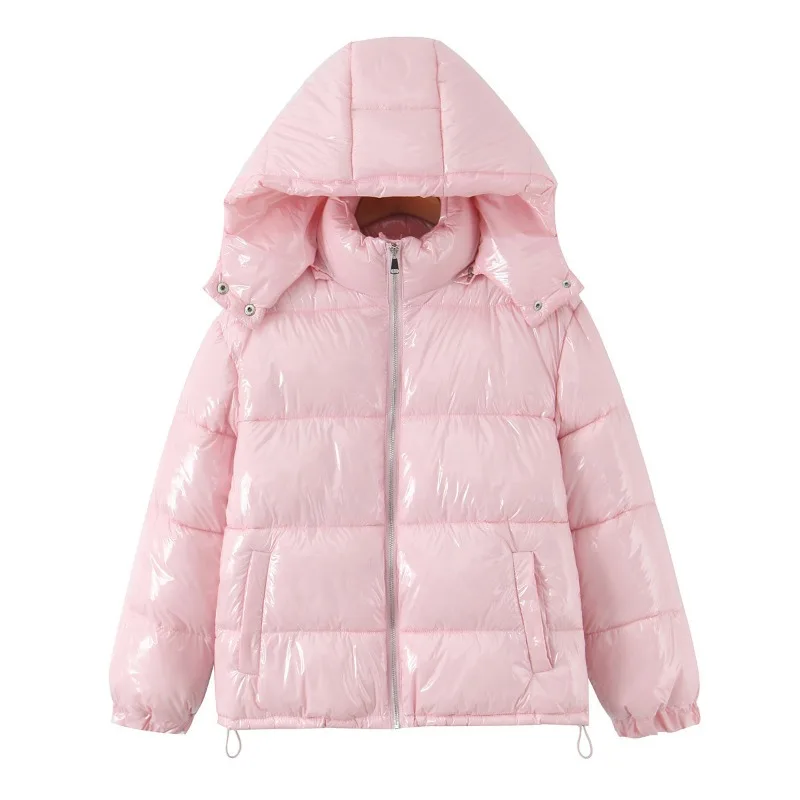 A New Autumn Winter Style of Comfortable Casual Warm Multi-color Stand-up Collar Glossy Bread Jacket Short Cotton-padded Jacket
