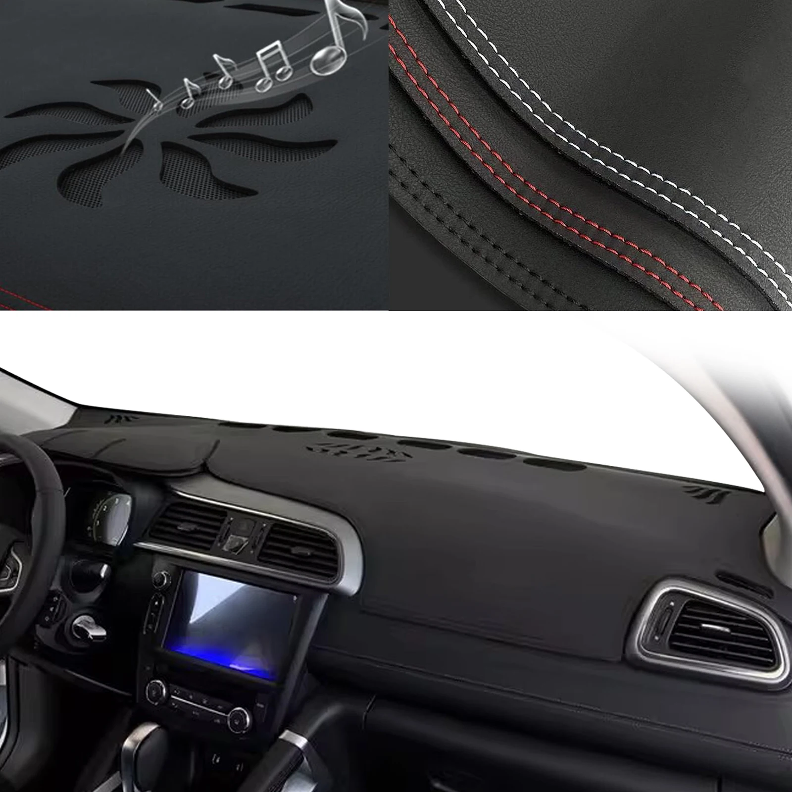 

for Renault Kadjar 2015 2016 2017-2019 Special Customized Dashboard Cover Anti‑Glare Sunshade Pad Dash Mat Interior Accessories