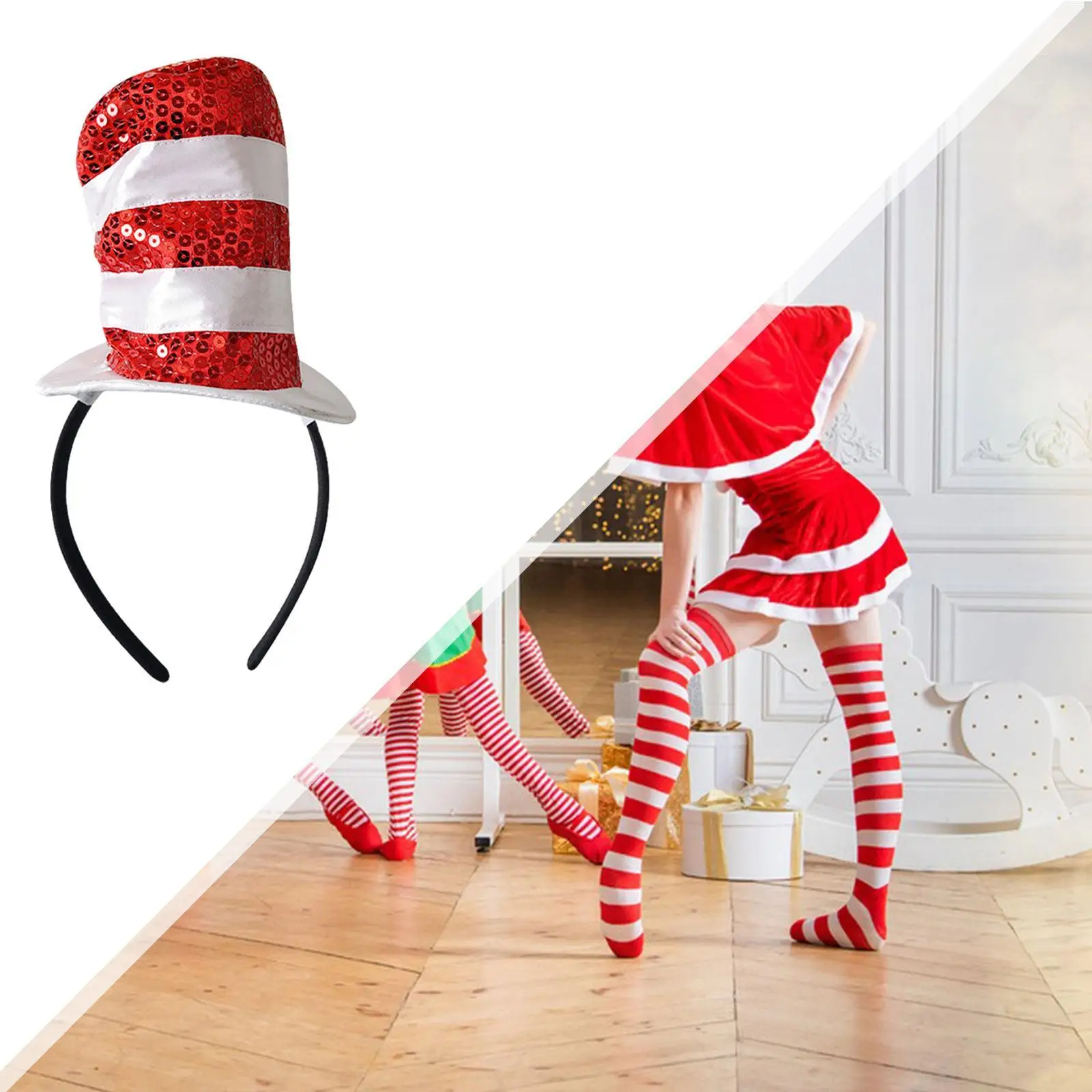 

Мини-цилиндр, повязка на голову, вечерние шляпы, головные уборы для выпускного вечера, товары для Хэллоуина