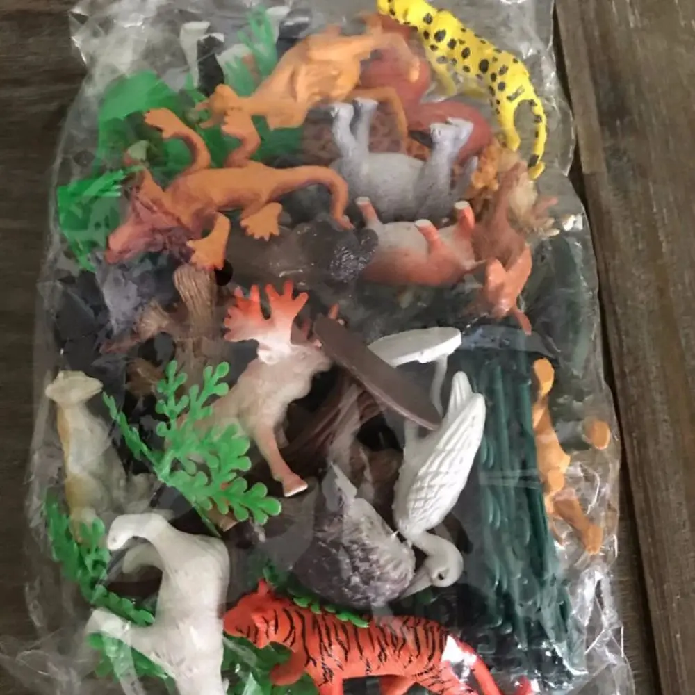 Collection  Cognitive Development 53pcs/set Animal  Figure Simulation Animal Animal World Zoo Model Animal Model