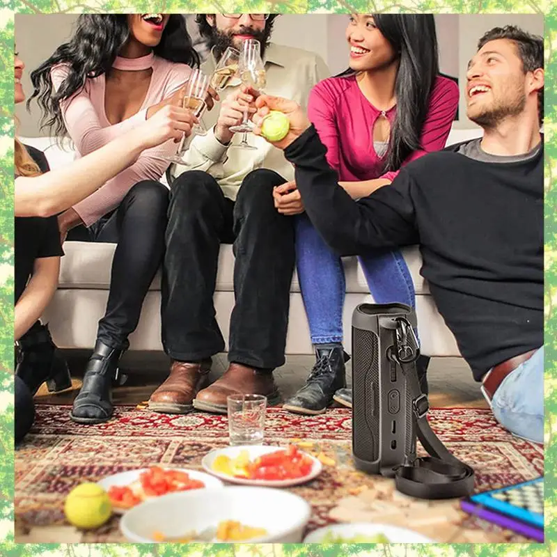 Smart-3X フリップ 6 ケースカバーオーディオ収納袋ショルダーストラップカラビナ付き旅行持ち運び保護収納袋