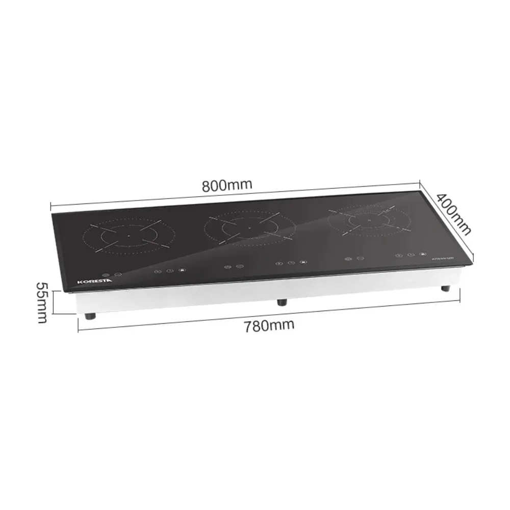 3000W 1 Burner 2 Burner Undermount Hidden Induction Cooktop Invisible