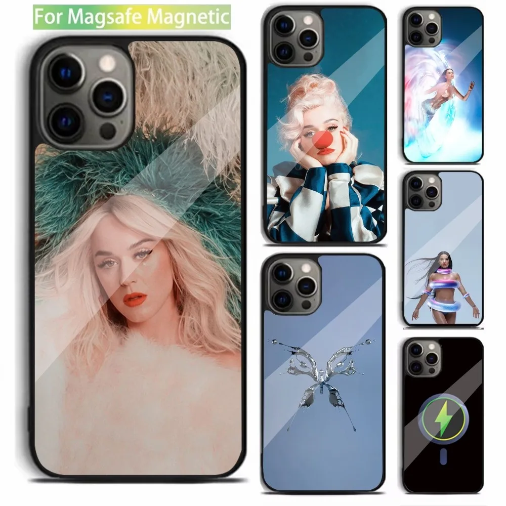 Singer K-Katy Perry Magsafe Magnetic Phone Case Coque For IPhone 16 15 14 13 12 11 Pro Xs Max Mini Plus Funda