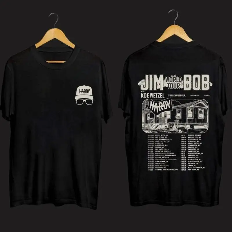 تي شيرت جيم وورلد تور بوب هاردي وكو 2025 مروحة #1
