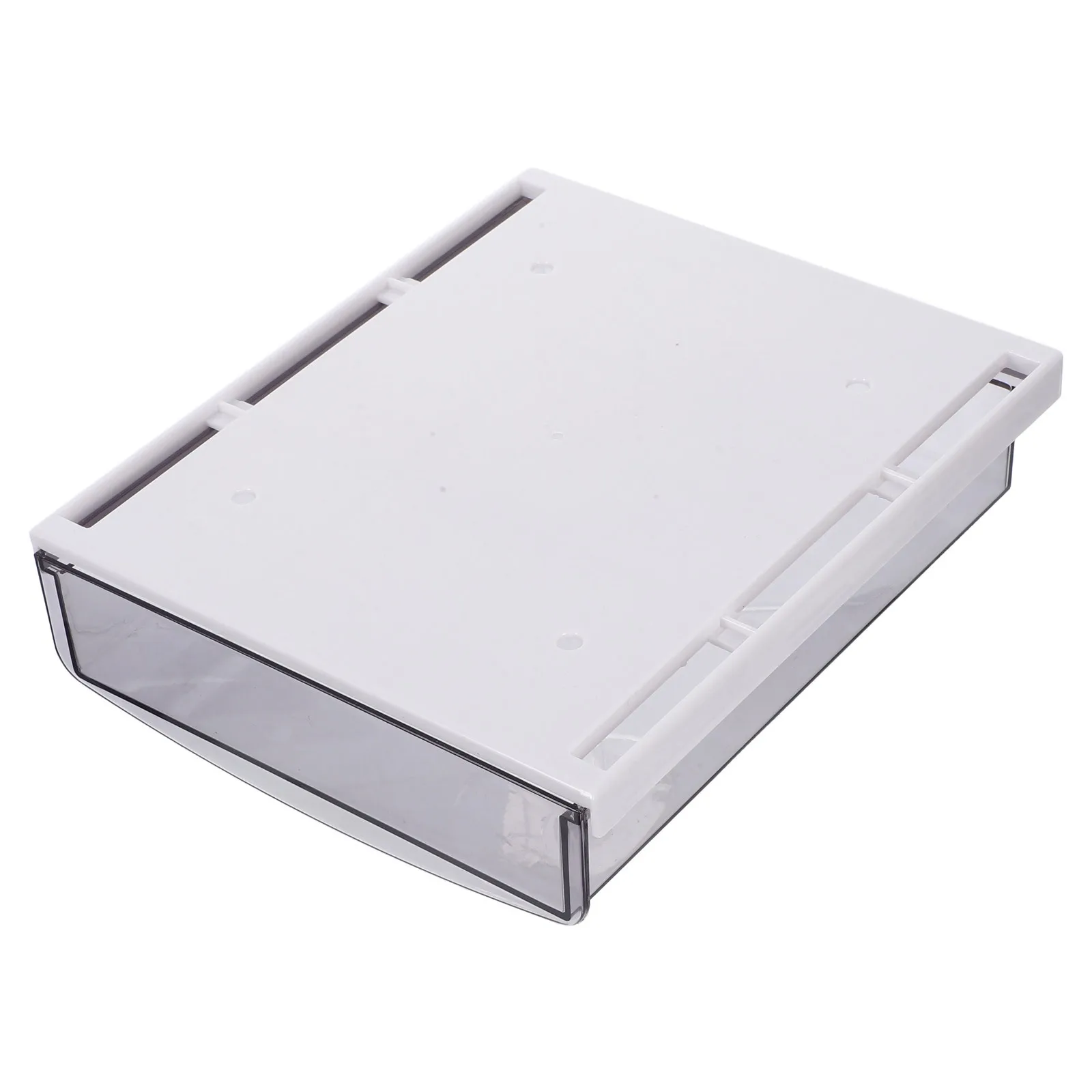 

Self Adhesive Under Desk Transparent Hidden Slide Out Drawer Storage Box Office Desk Organizer Stationery Holder