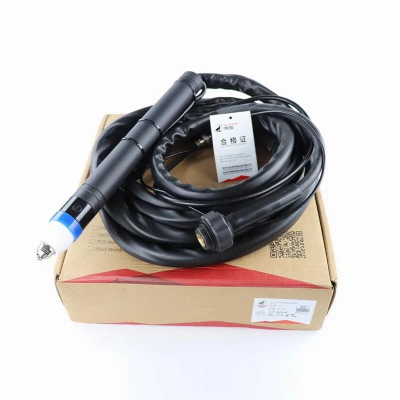1sets Original Black Wolf P80 Cnc Plasma Cutting Head with 7m Hose Complete Straight Torch 8 Meters Cable  P-80 Automatic Torch