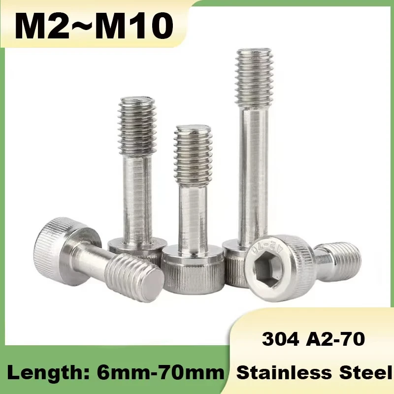 Machine Screws M2 M2.5 M3 M4 M5 M6 M8 M10 304 Stainless Steel Hexagon Socket knurling Cap Head Half Tooth Anti-Falling Bolts