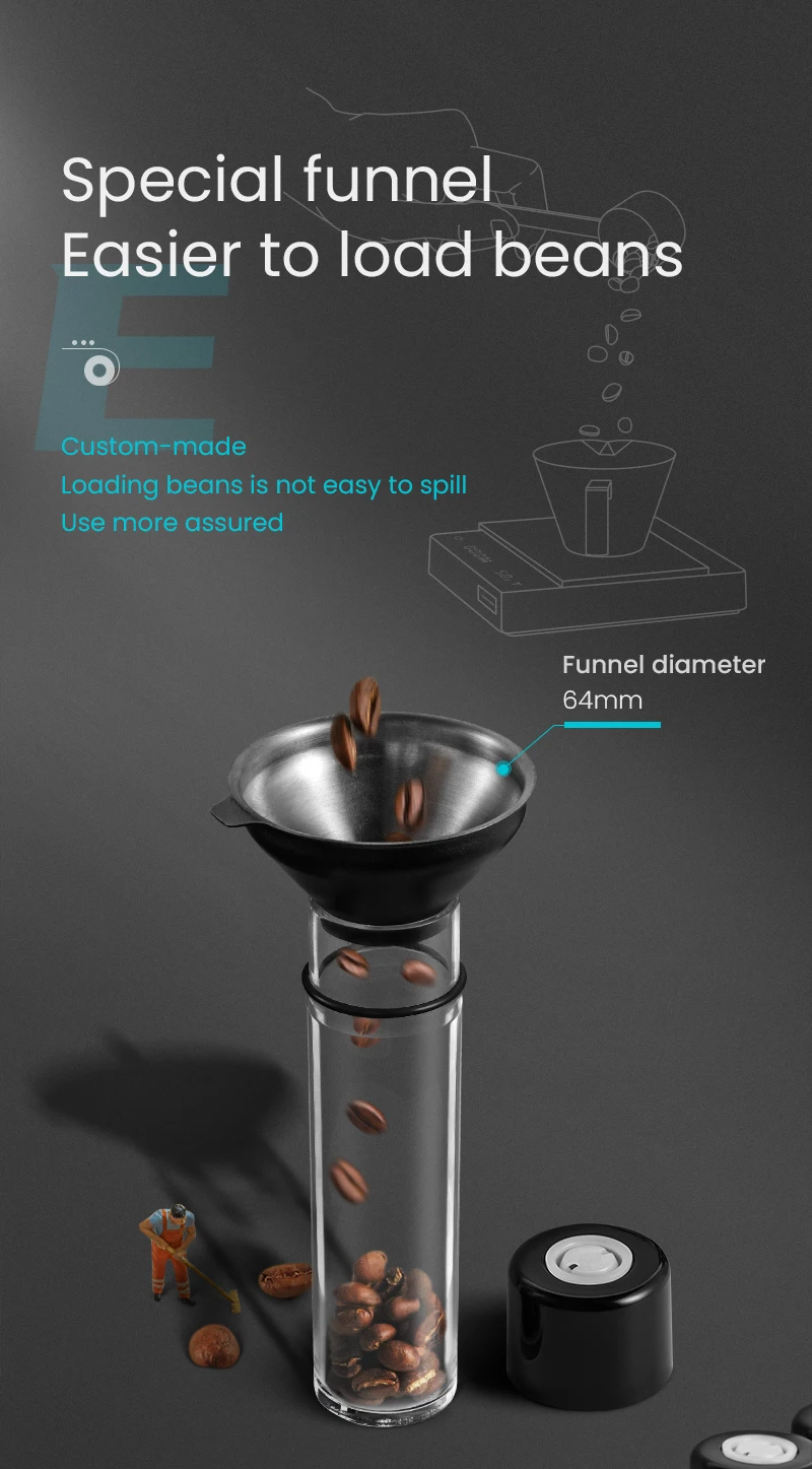 MHW-3BOMBER Coffee Bean Cellars Tubes Single Dose Coffee Bean Storage with 8 Tubes with Exhaust Valve Shelf & Funnel Cafe Tools