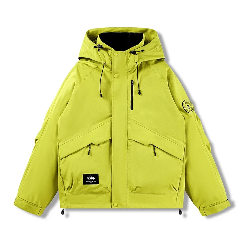 

20262025 819 Parkas Men Warm Thick Windproof Quality Waterproof Hooded Coat Multi-pocket Outwear M-9XL mens jacket ropa de homb