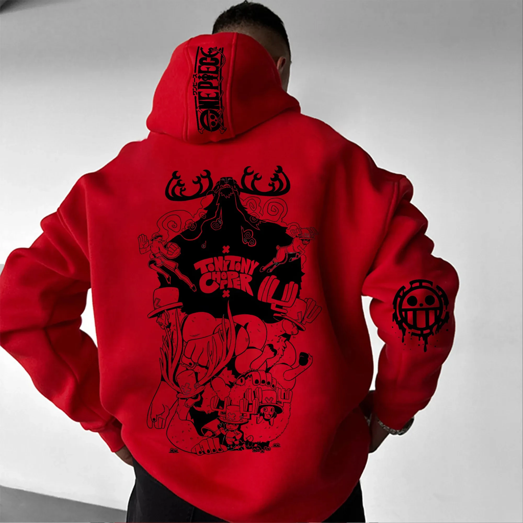 Hoodie One Piece - Katun Premium, Bernapas & Elastis |   Hoodie yang Nyaman | Hoodie Pullover Ideal untuk Penggemar & Gaya Hidup Aktif