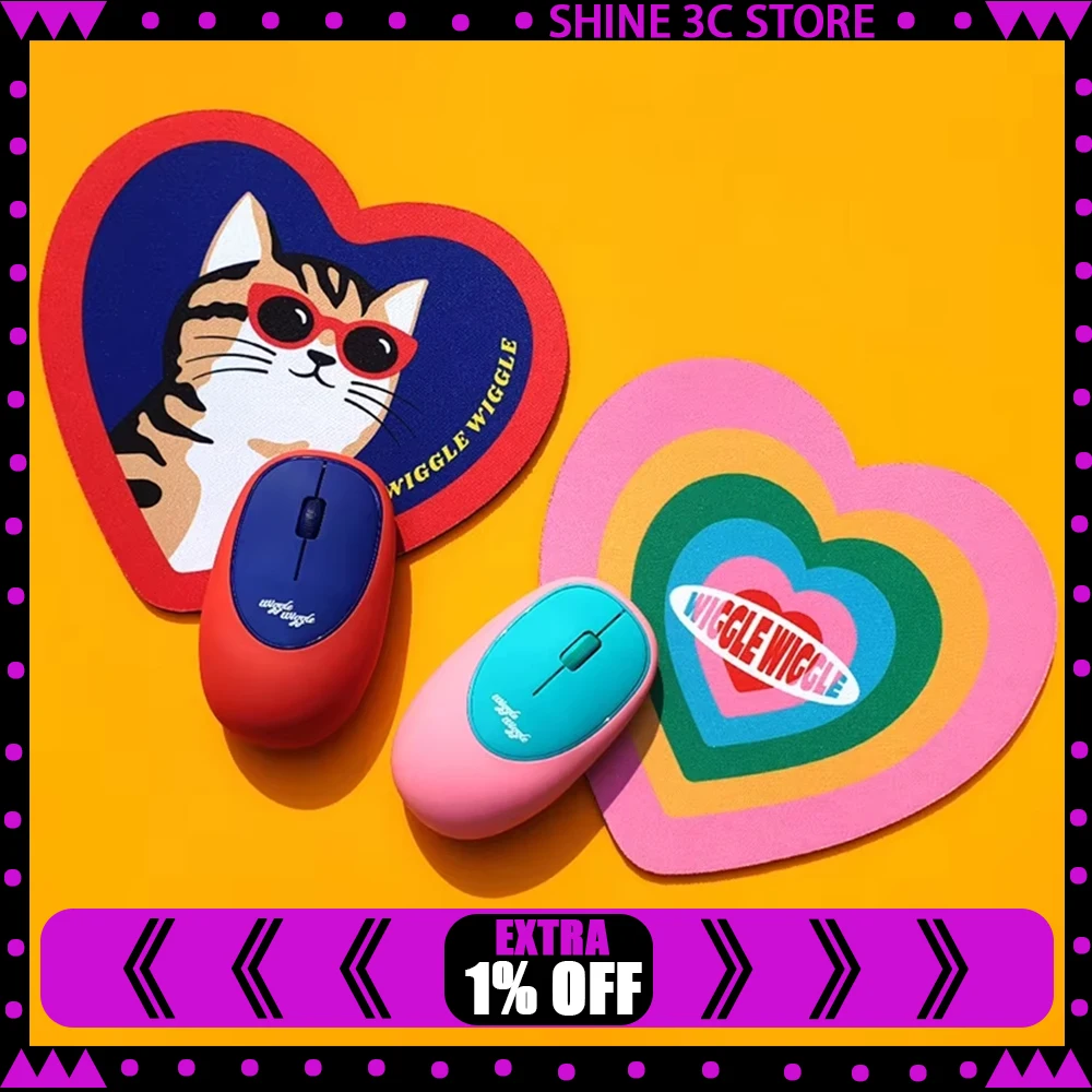 

Wiggle Wireless Mouse Silicone Decompression Portable Silent Mouse 2.4g Soft Wireless Mice Office Laptop Desktop Pc Gifts