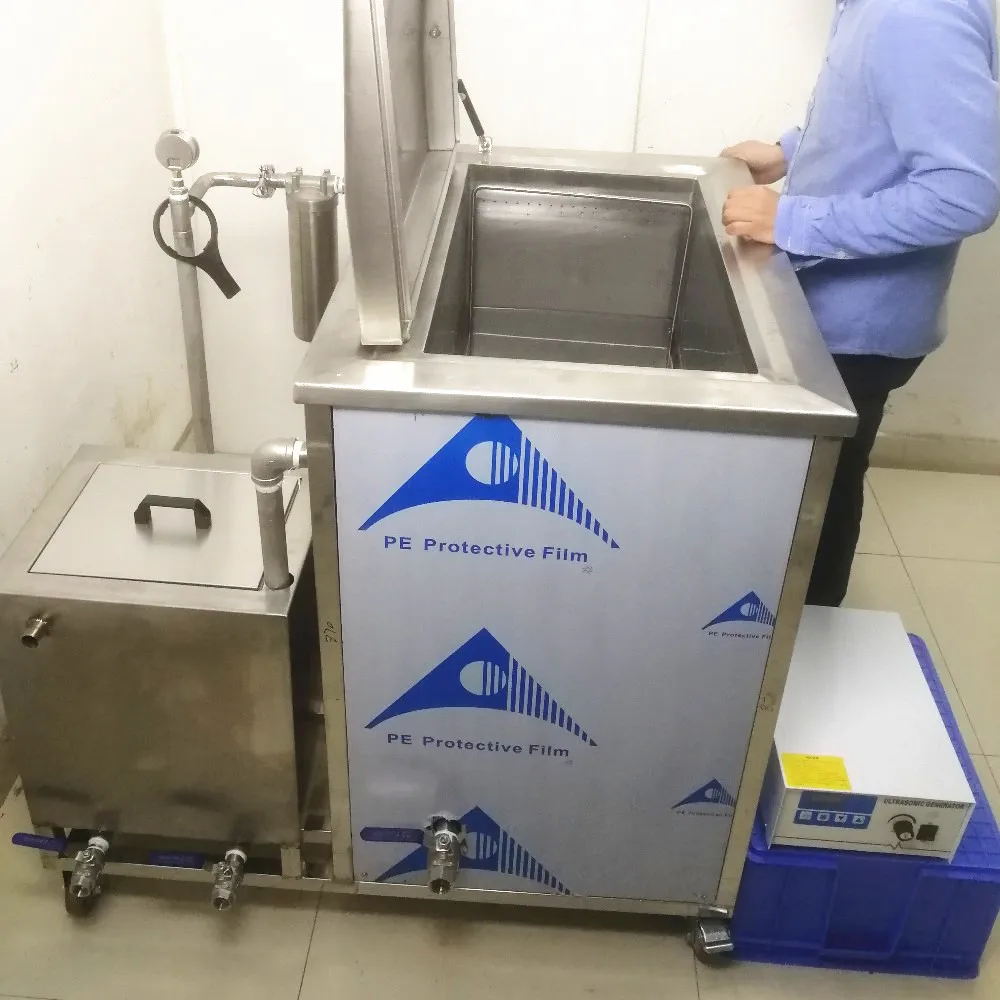 135L Engine DPF Car Parts Degreasing PCB Cleaning Machine With Filter Unit Temperature Set Ultrasonic Cleaner Bath