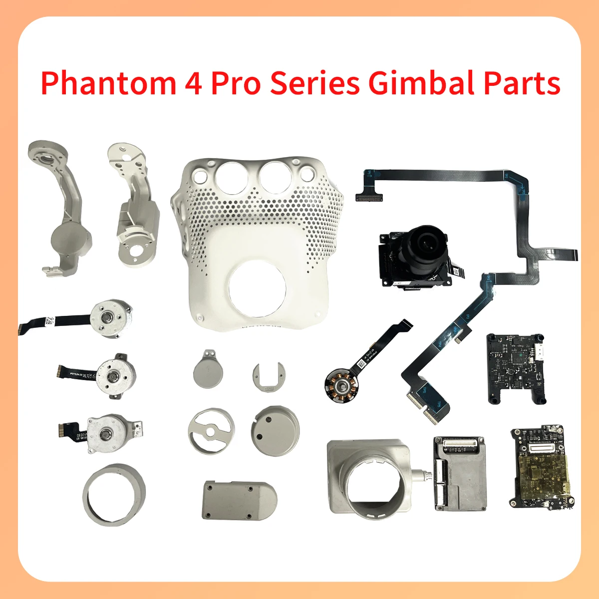 Cubierta de placa de cable de motor Original Phantom 4pro/2,0/rtk PTZ YPR, soportes superiores e inferiores adecuados para la serie DJI Phantom 4pro