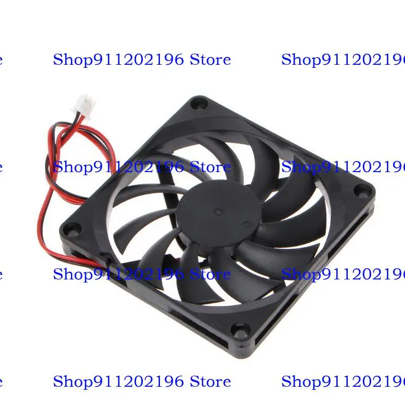 P82A 80mm lengan bantalan kipas pendingin sunyi 24V 2Pin 8010 Sikat Tenang untuk Komputer PC Printer Untuk Kasing