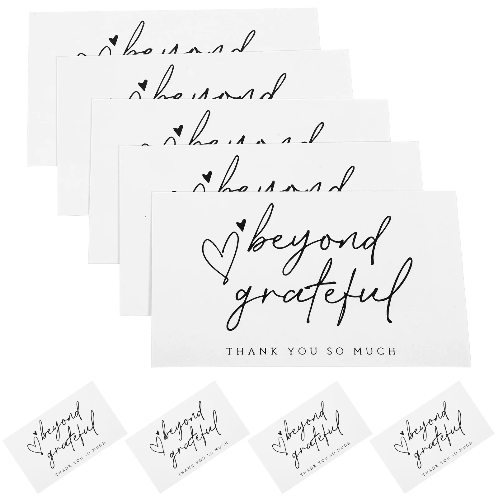 

100 Pcs Thank You Card Gift Cute Cards Small Business for Thanks Decor Purchase