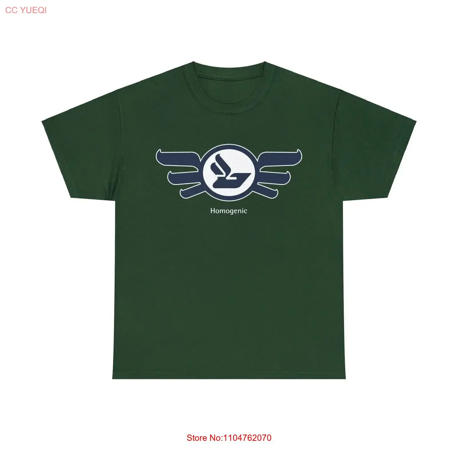 Bjork Homogenic Wings Logo T shirt Navy Blue White vintage Washed Top For Everyday Wear fashion streetwear Slightly Unisex