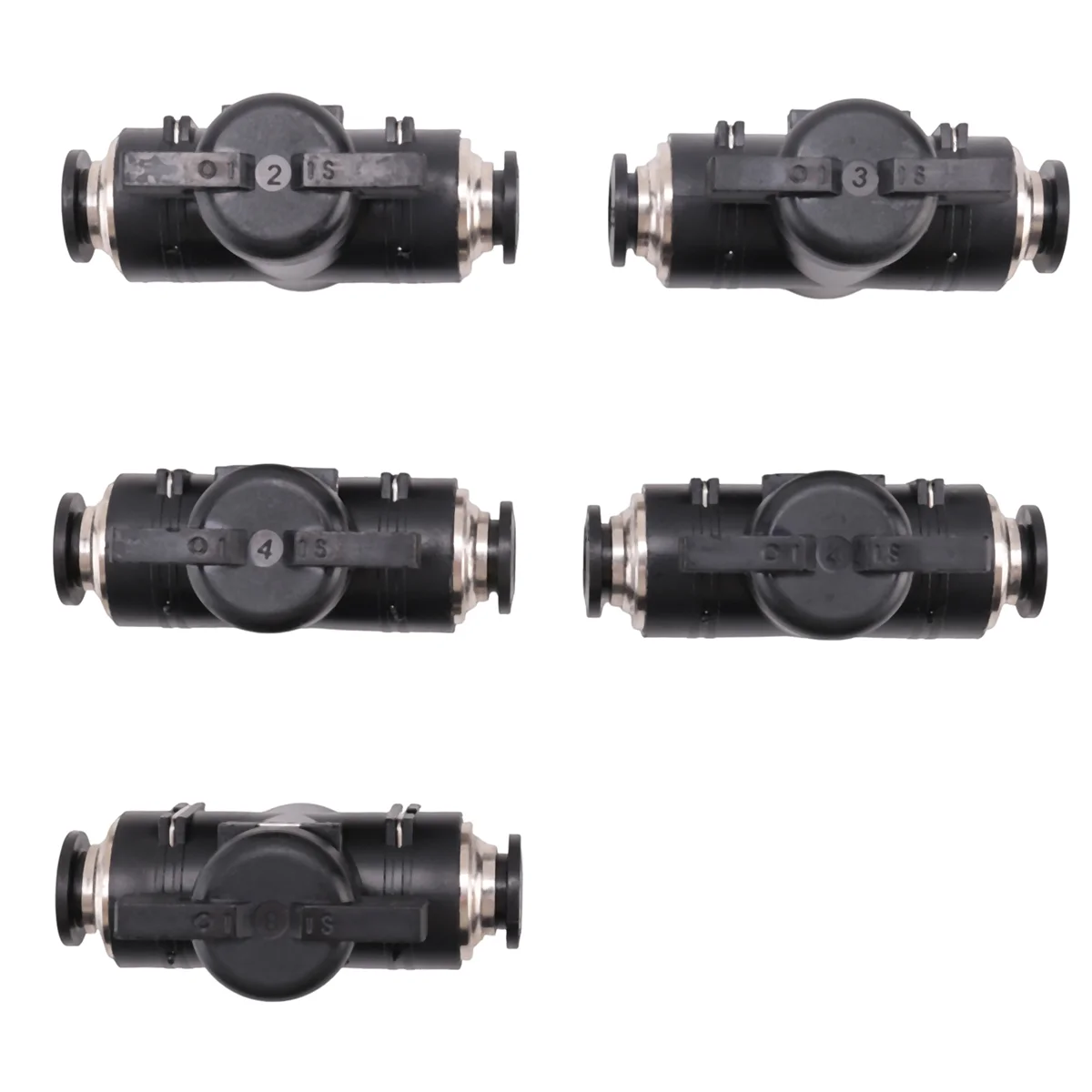 Pneumatic Ball Valve Push to Connect Fittings Ball Valve Air Flow Control Valve Air Fittings Straight Quick Connect