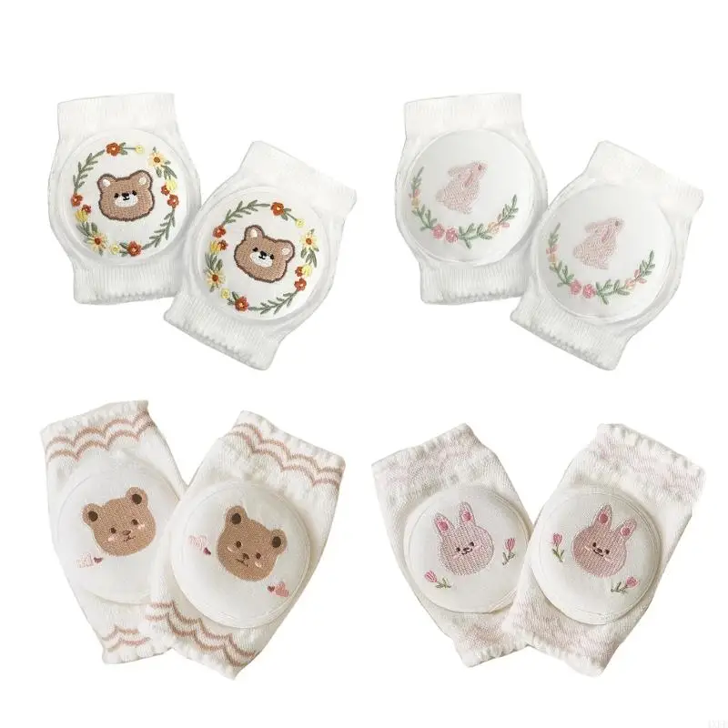 

4XFE Thin Knee Pads for Toddlers 0-3 Baby Knee Protector Baby Safety Elastic Kneepads